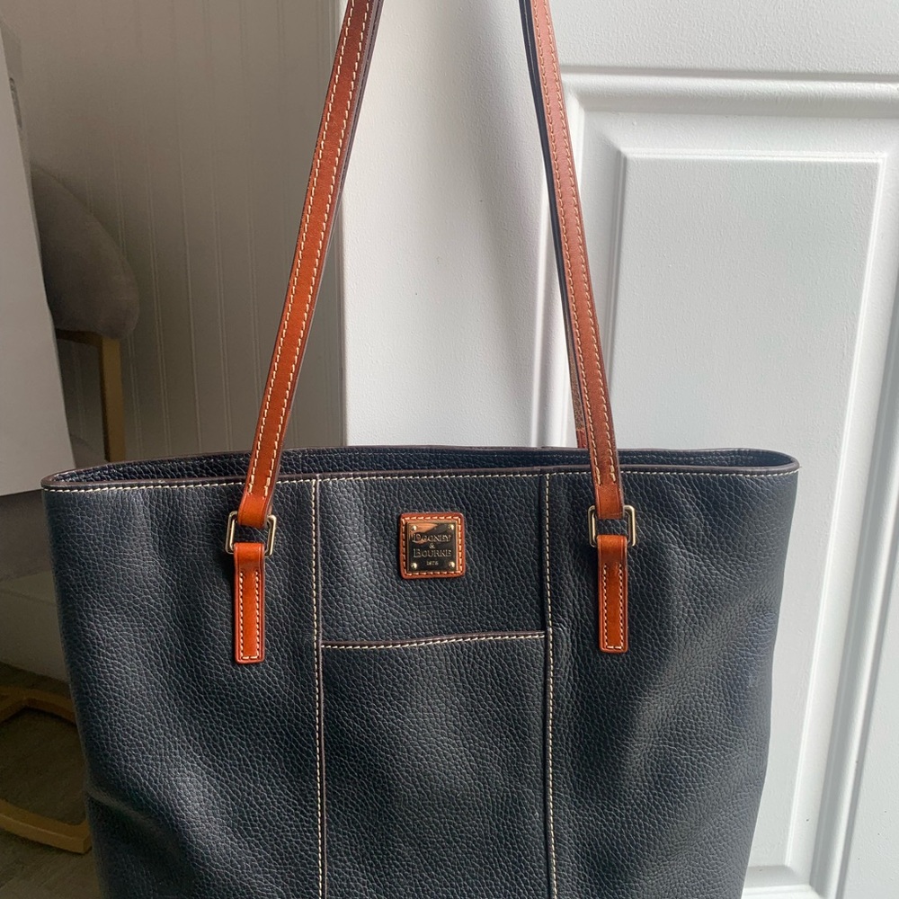 Dooney & Bourke Black Leather Tote Bag